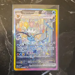Pokemon TCG Vaporeon ex 149/131 Prismatic Evolutions Rare Holo EX Card - Image 1