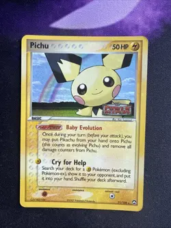 Pokemon Card - Pichu Power Keepers 21/108 Rare Reverse Holo Stamped NM/M - Image 1