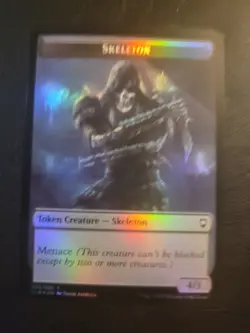 Treasure / Skeleton Token FOIL Commander Legends Baldur's Gate MTG Magic CLB LP - Image 1