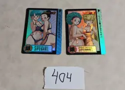 2 SEXY WAIFU DRAGON BALL Z ACG HOLOFOIL Cards - Image 1