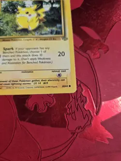 MP First Edition Pikachu 60/64 Jungle Pokemon Card - Image 2