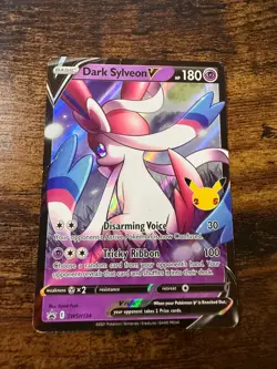 Dark Sylveon V SWSH134 SWSH: Sword & Shield Promo Cards Holo DMG - Image 1