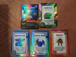 Doomlings Lot 5 Holofoil Cards Apathy Stone Imaginitive Carnivore Fluffle Nuffs - Image 1