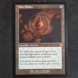Wizards of the Coast Magic: The Gathering Mox Amber Legendary Artifact Card 2022 - Image 1