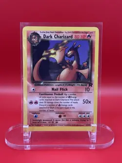 Pokemon Dark Charizard TCG Non-Holo Rare Card 21/82 - Image 1