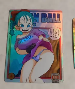2 SEXY WAIFU DRAGON BALL Z ACG HOLOFOIL Cards - Image 2