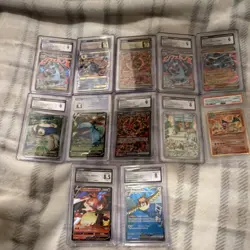 Pokemon TCG Graded Card Lot CGC PSA Charizard Pidgeot ex Venusaur V Snorlax - Image 1