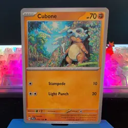 076/159 CUBONE | COMMON | JOURNEY TOGETHER POKEMON CARD - Image 1