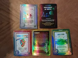 Doomlings Lot of 5 Holofoil Cards Lily Pad Summit Discovery of Magic Sour Grapes - Image 1