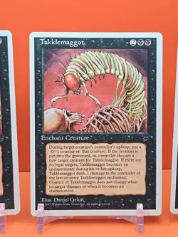⚫⚫⚫ (4) 1995 Magic The Gathering CHRONICLES TAKKLEMAGGOT PLAYED ⚫⚫⚫ - Image 4