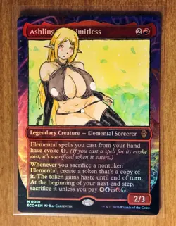 Ashling, the Limitless Altered Art Hand Painted MTG Magic the Gathering Anime - Image 1