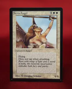 Beta Serra Angel Magic The Gathering MTG 1993 - NM - Image 1
