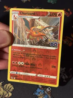 Pokemon Cards Charizard 010/078 Reverse Holo Rare Pokemon Go - (NM-) - Image 2