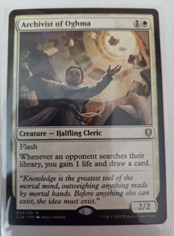 MTG, Archivist of Oghma Commander Legends: Battle for Baldur's Gate Regular NM - Image 1