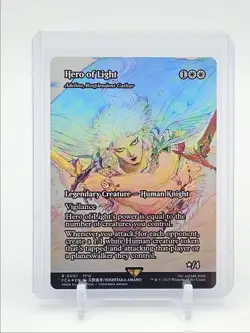 HERO OF LIGHT 2025 MAGIC FINAL FANTASY THROUGH FOIL BORDERLESS Q1816 - Image 1