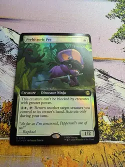 Prehistoric Pet - Foil - Extended Art Teenage Mutant Ninja Turtles MTG - Image 1