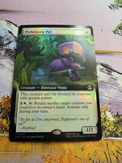 Prehistoric Pet - Foil - Extended Art Teenage Mutant Ninja Turtles MTG - Image 2