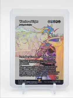 WARRIOR OF LIGHT 2025 MTG FINAL FANTASY THROUGH FOIL BORDERLESS Q1816 - Image 1