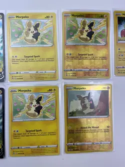 7 Card Lot Morpeko V Reverse Holo Sword Shield Pokemon TCG Common - Image 3