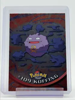 KOFFING 1999 TOPPS POKEMON TV ANIMATION SERIES 1 FOIL BLUE LOGO 109 Q0899 - Image 1