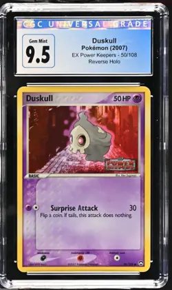 2007 Pokemon Ex Power Keepers Duskull Reverse Foil Cgc 10 Gem Mint - Image 1