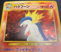 Vintage Japanese Pokemon Typhlosion NO. 157 Neo Genesis Premium File Promo Holo - Image 4