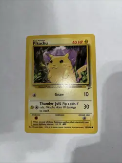 Pikachu 87/130 Base Set 2 Unlimited Pokemon TCG - Image 1