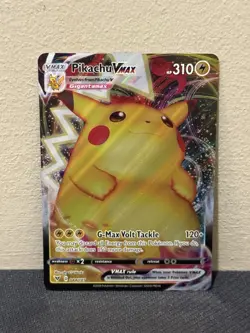 Pokemon TCG Pikachu VMAX 044/185 SWSH Vivid Voltage Ultra Rare Holo VMAX MINT - Image 1