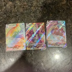 Pokemon TCG Holo VMAX Card Lot - Lapras VMAX, Toxtricity VMAX - 3 Cards, English - Image 1