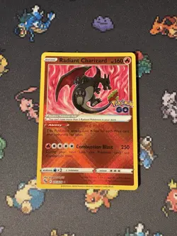 Pokemon Cards Radiant Charizard 011/078 Holo Rare Pokemon Go - (NM) - Image 1
