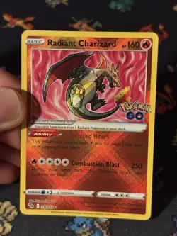 Pokemon Cards Radiant Charizard 011/078 Holo Rare Pokemon Go - (NM) - Image 2