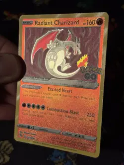 Pokemon Cards Radiant Charizard 011/078 Holo Rare Pokemon Go - (NM) - Image 3