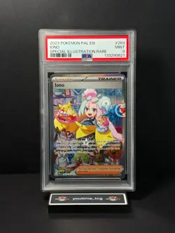2023 Pokemon S&V Paldea Evolved Special Illustration Rare Iono #269 PSA 9 - Image 1