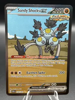 Pokemon TCG Sandy Shocks EX Paradox Rift 250/182 Holo Special Illustration Rare - Image 1