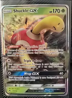 POKEMON TCG - Lost Thunder - Shuckle GX 17/214 - ULTRA RARE HOLO - Image 1