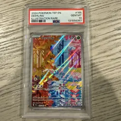 2024 Pokemon TEF EN Deerling Illustration Rare PSA 10 Gem Mint - Image 1