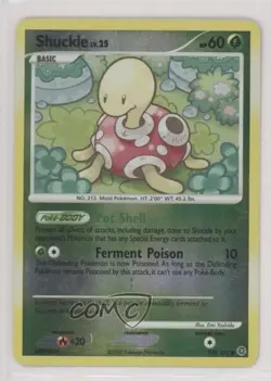 Shuckle Reverse Foil Pokemon Diamond & Pearl Secret Wonders #109 2007 - Image 1
