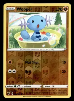 Wooper 083/185 Common Vivid Voltage Pokemon Reverse Holo Lightly Played - Image 1