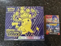 Pokemon TCG Surging Sparks ETB + Booster Bundle Brand New Factory Sealed - Image 1