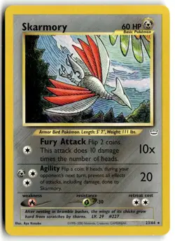 2001 Pokemon - Neo Revelation Skarmory #23/64 - Image 1