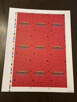 Uncut Pikachu Poncho Sheet (Red Foil ) Pokemon Non TCG Free Shipping! - Image 2
