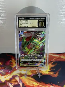 Pokemon TCG Rayquaza VMAX CGC PRISTINE 10 - Image 1