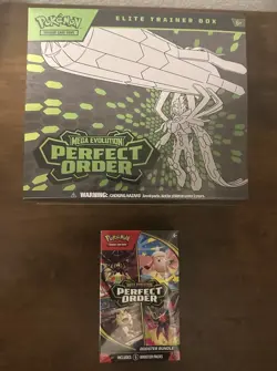 Pokemon TCG ME03: Perfect Order Elite Trainer Box (ETB) + Booster Bundle - Image 1