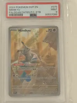 Mimikyu - 075 (Pokemon Center Exclusive) 075 PSA 9 - Image 1