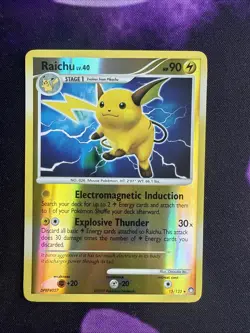 Raichu 15/123 LP Reverse Holo Rare Mysterious Treasures 2007 Pokemon TCG - Image 1