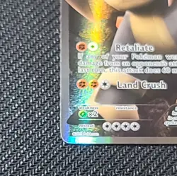 Pokemon Terrakion 99/101 Noble Victories Ultra Rare Holo Full Art Basic 130 HP - Image 5