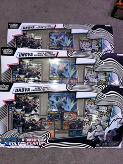 Pokemon Unova Heavy Hitters Premium Collection Scarlet & Violet LOT of 3 NEW - Image 1