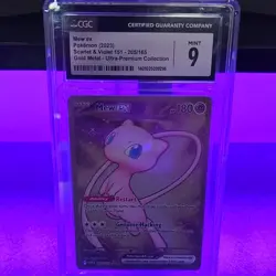 Pokemon Mew ex 205/165 Sv: Scarlet & Violet 151 Gold Metal Ultra Rare CGC 9 - Image 1
