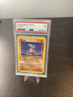 1999 POKEMON Cubone 50/64 Jungle 1ST EDITION PSA 7 - Image 1