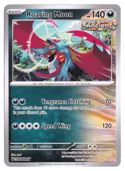 Roaring Moon 109/162 (Sakuya Ota Embossed Sig) Pokemon World Championships 2024 - Image 1